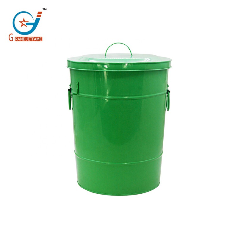 29L wholesale recycling box kitchen compost box outdoor metal food trash can sanitary disposal box with lid