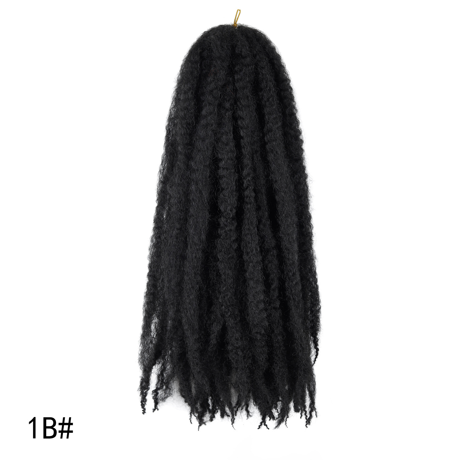 Extensiones de Cabello de Crochet 18 Pulgadas 26 Piezas de Fibra Sintética Rizado para Peinado image 17