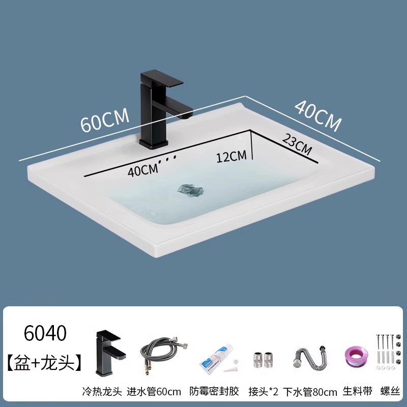 lavabo semi-incrustado cerámica en una sola bañera gabinete de baño comercio exterior lavabo lavabo lavabo lavabo