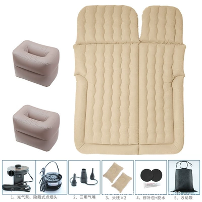 Vehicle-mounted inflatable bed – Rear Seat Sleeping Pad - double-pier-storage-rice
