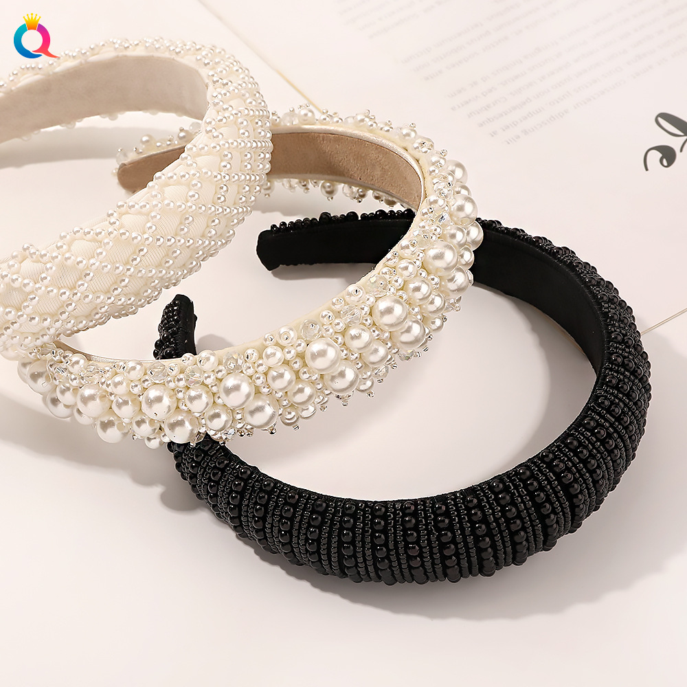 180g Weight Headwear Hair Accessories Type 1 Piece Quantity Street Occasion Artificial Pearl Material Geometric Pattern Women'S Gender Plating Design Fashion Style Fashion Geometric Artificial Pearl Plating Headwear 1 Piece 3