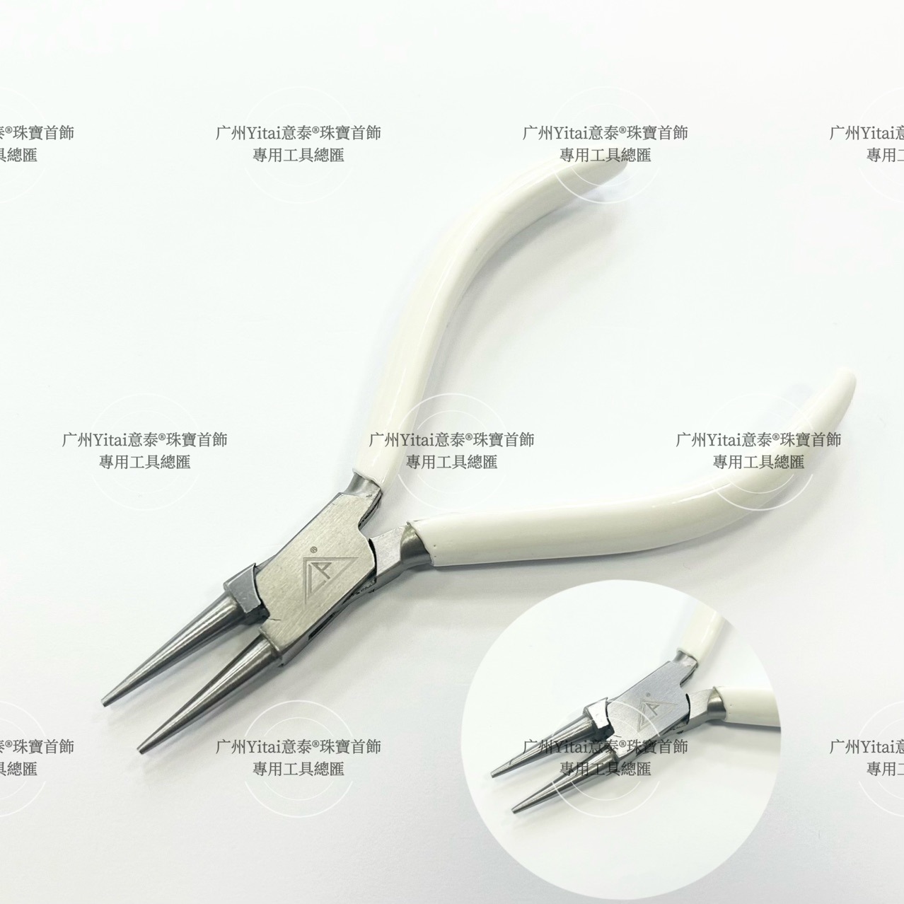 进口白色珠宝首饰钳套装尖嘴圆嘴钳发簪串珠绕线DIY钳子金工钳子