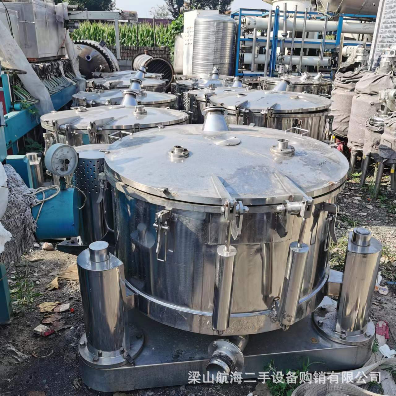 二手三足离心机 离心脱水机蔬菜甩干 变频高速 平板脱水分离设备