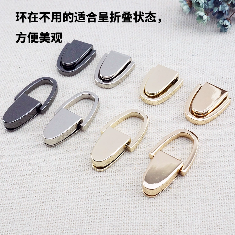Earrings, golden bag accessory