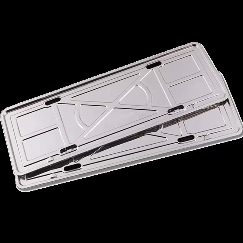 Directly supplied by the manufacturer: stainless steel license plate frames and base supports specifically designed for new energy vehicles with green license plates. Wholesale available