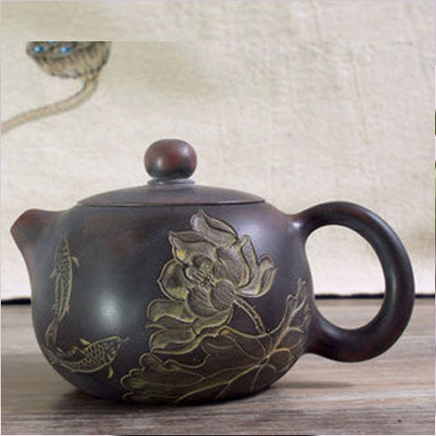 广西钦州坭兴陶茶壶具 手工制作 紫砂壶工艺 西施美人壶