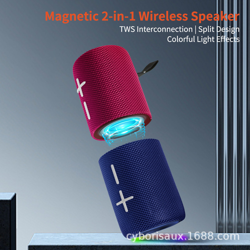 Cyberus S11 2 色磁気 Bluetooth ツーインワン Bluetooth スピーカー国境を越えた人気のカラフルな重低音スピーカー|undefined