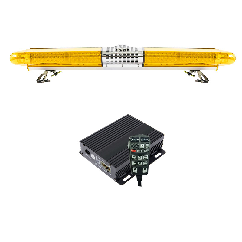LED long row warning strobe light car roof light 1.2m strobe light 2000B+speaker+siren SDF420R29