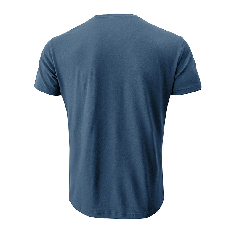 T-shirt henley uomo maniche corte top casual estivo girocollo_voghion.com