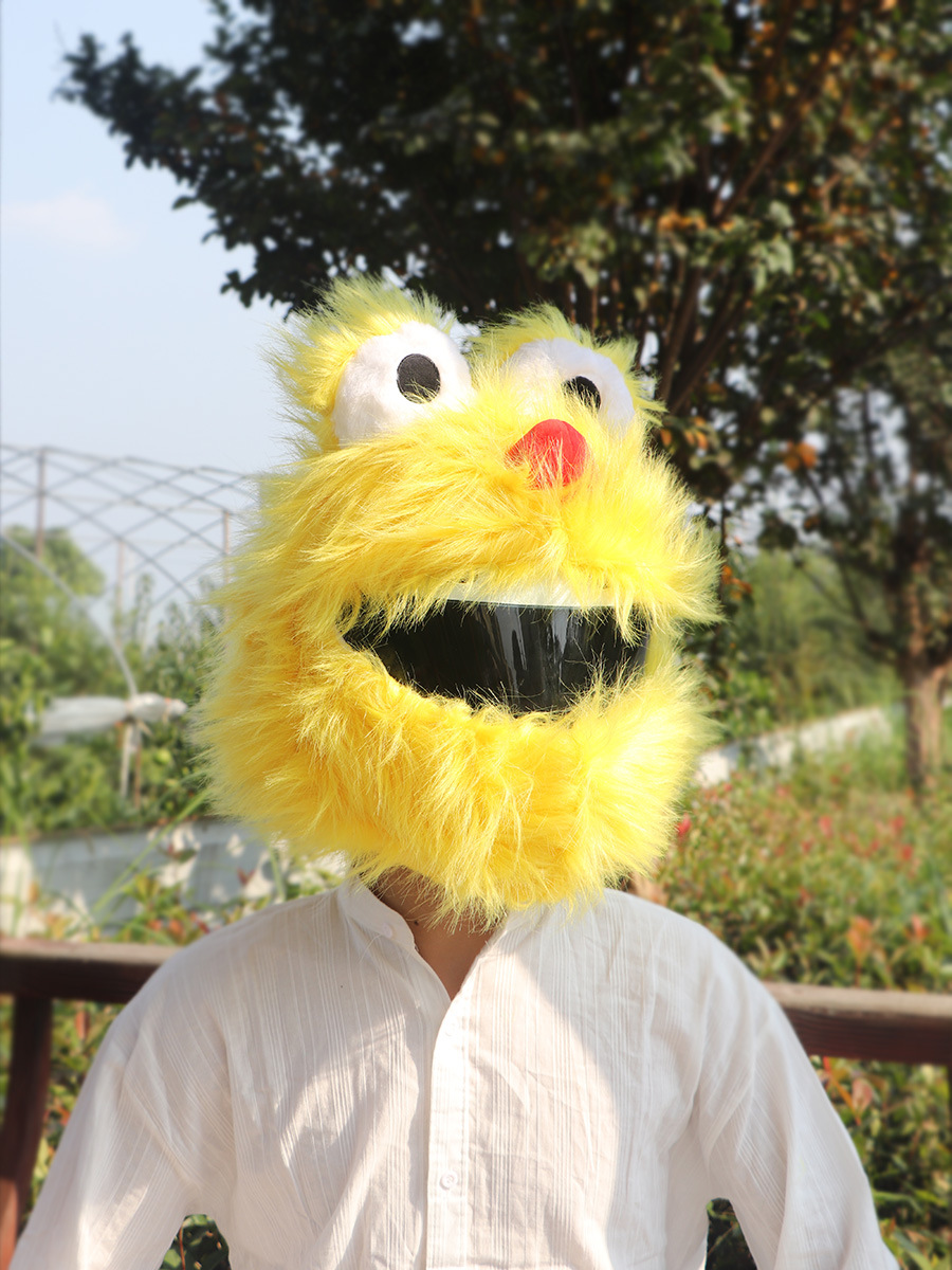 Cubierta de casco de motocicleta Cubierta de casco de felpa puntual Cubierta de casco completo Cubierta de casco de motocicleta Tacón de viento Moda de moda