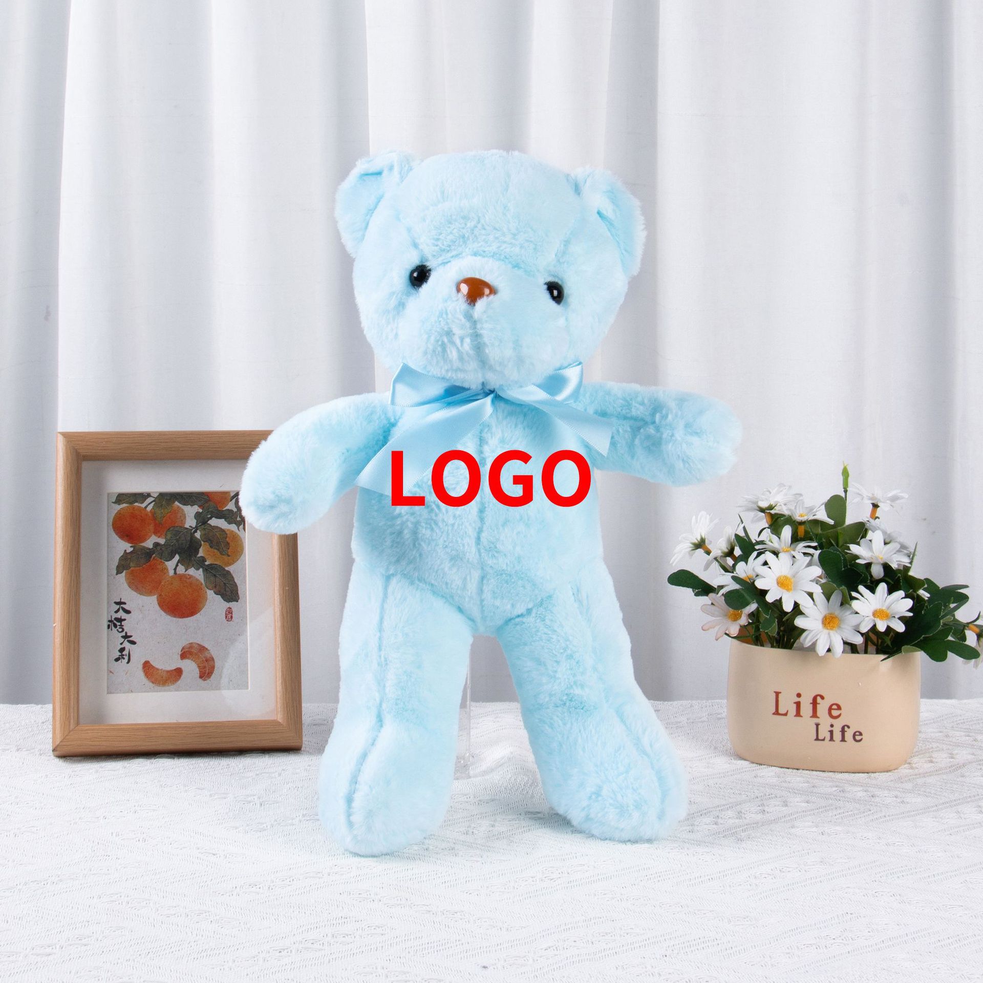Diez colores osos de peluche juguetes coloridos osos de peluche boda arrojar 8 pulgadas muñecas agarrar muñecas regalos para niños al por mayor