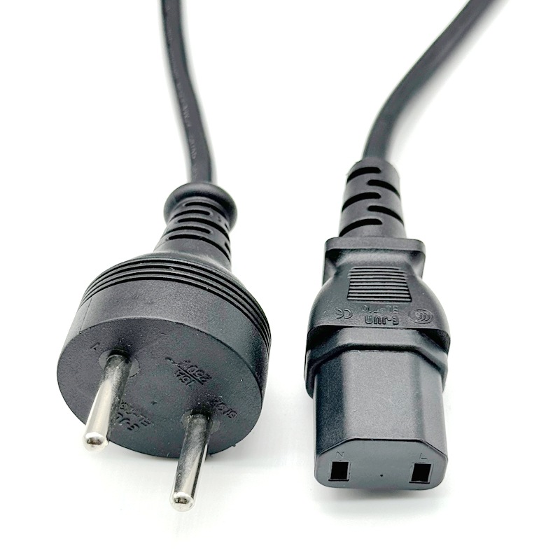 SII以色列二插两孔品字尾C17电源线 音箱台灯广告机8字尾插头线