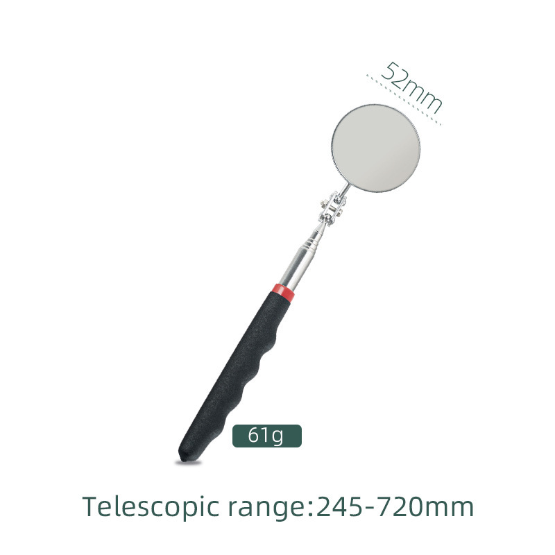 Recogida magnética de dimensión profunda Varilla de imán magnético Varilla de extensión telescópica Herramienta de reparación de automóviles Espejo cuadrado Espejo redondo Cabeza de linterna