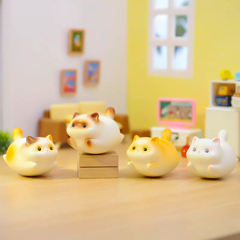 萌宠热卖福瑞猫猫摇摇乐摆件创意卡通车载中控小摆件桌面装饰批发