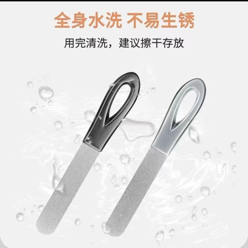不锈钢精工指甲锉打磨条锉刀磨指甲砂条美甲双面磨砂指甲锉条修型|undefined