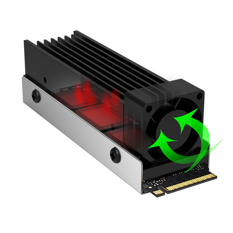 Jiushark九サメm.2 2280ソリッドステートドライブ放熱ファンpcie5.0アルミシートssd熱伝導ペースト|undefined