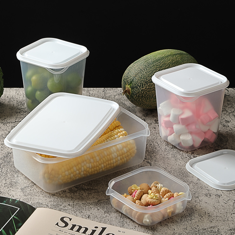 Caja de almacenamiento de grano refrigerador de plástico crisper 10-piece set traje de cocina caja de almacenamiento sellada al por mayor en stock