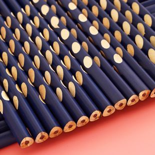 Correction grip hole pencil children stationery supplies HB grade one primary school kindergarten triangle wooden pencil