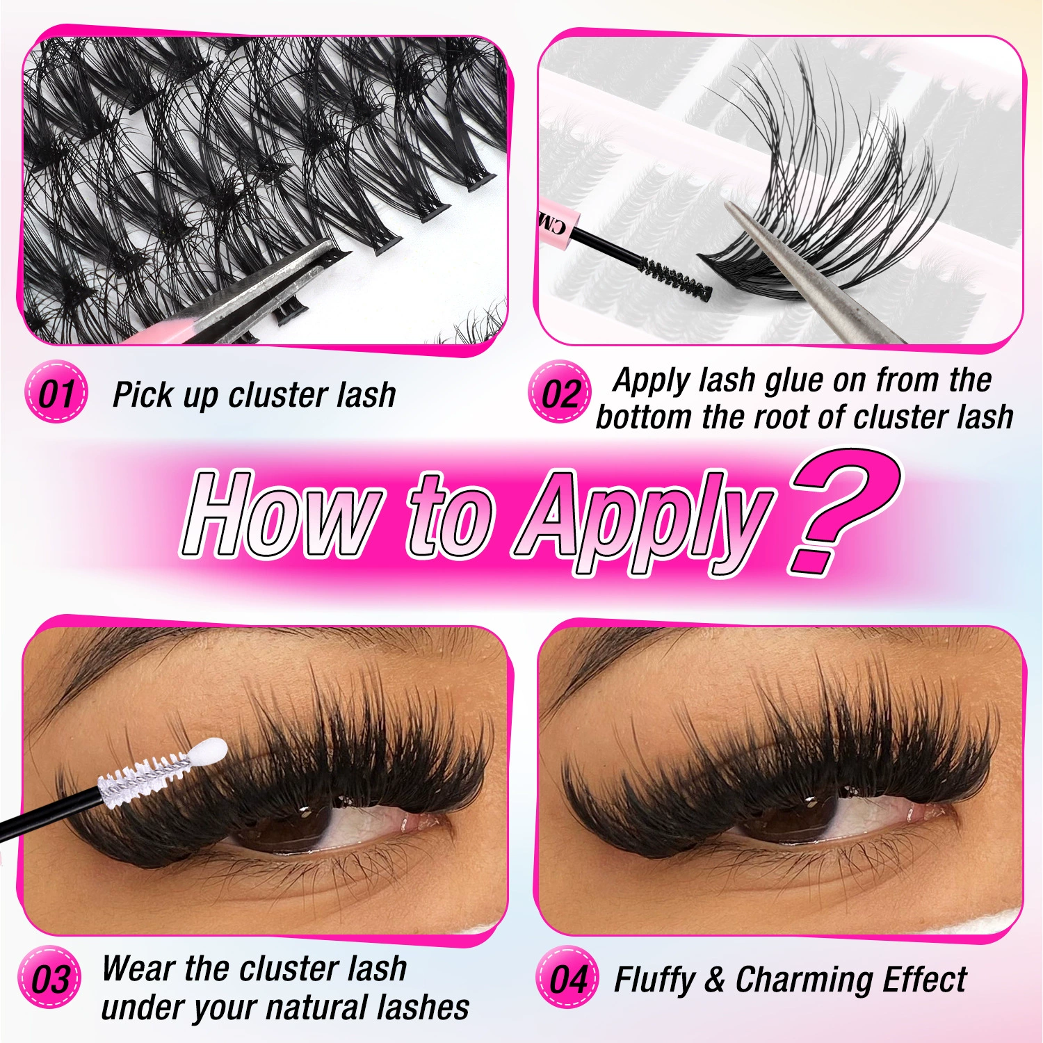 (Cross-border trading), dense curling false eyelashes for eyelashes, 18mm