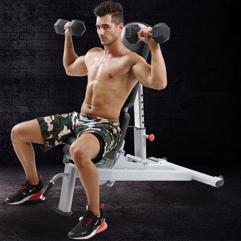Banco de mancuerna comercial Silla de fitness profesional Banco multifuncional levantamiento de pesas Barbell Taburete de entrenamiento taburete de pájaro volador taburete de fitness