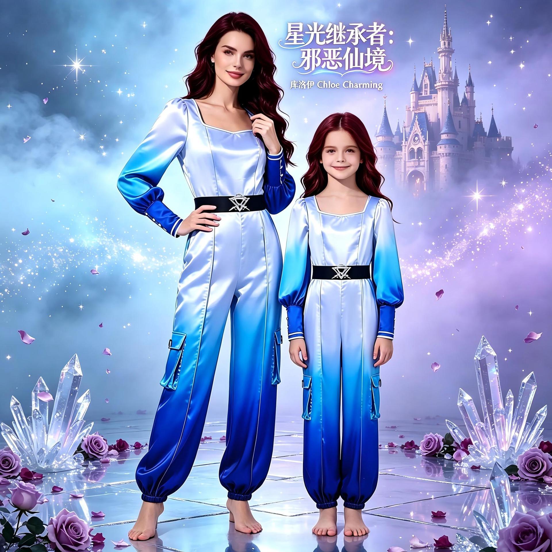 Descendants of Starlight: Heir of the Dark Wonderland - Coroi Chamin Luxurious Light Satin High-End Custom Jumpsuit Performance Costume Factory