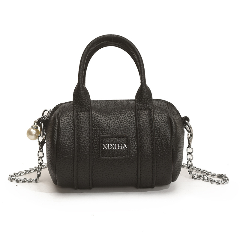 Coreano simple color sólido bolso de hombro para niños y niñas letras de aire extranjero mini bolso de bebé nuevo bolso de almohada para niños
