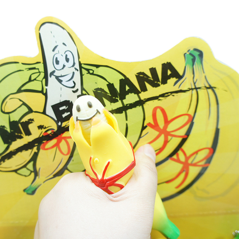 Simulated Banana Peeling Fruit Toy Soft Rubber Stress Relief Squeezing Action Toy For All Ages_voghion.com