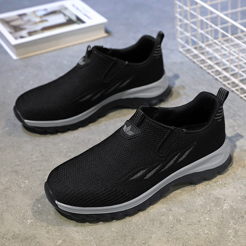 Весенне-летний чехол для ног с летающей плетением для ног Force Удобная обувь для пожилых людей Модная повседневная обувь для мам Легкая прогулочная обувь без шнуровки