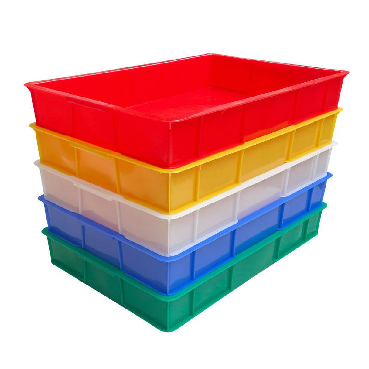 【东莞鹏新塑胶】食品塑料箱包点塑胶箱包子周转箱子面包周转盘