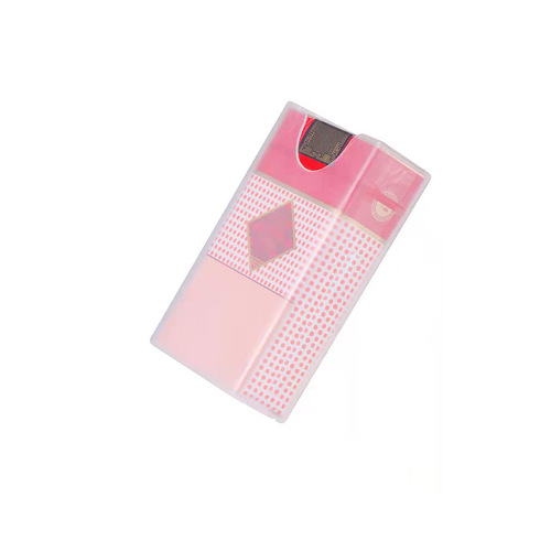 Transparent plastic portable protective cigarette box with 20 cigarettes in a thin and lightweight set, anti-pressure and waterproof hard and soft shell cigarette box