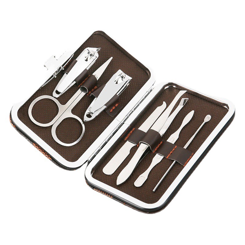 Nail tools suit 7-piece set wholesale household portable manicure nail clippers gift printing nail clippers suit