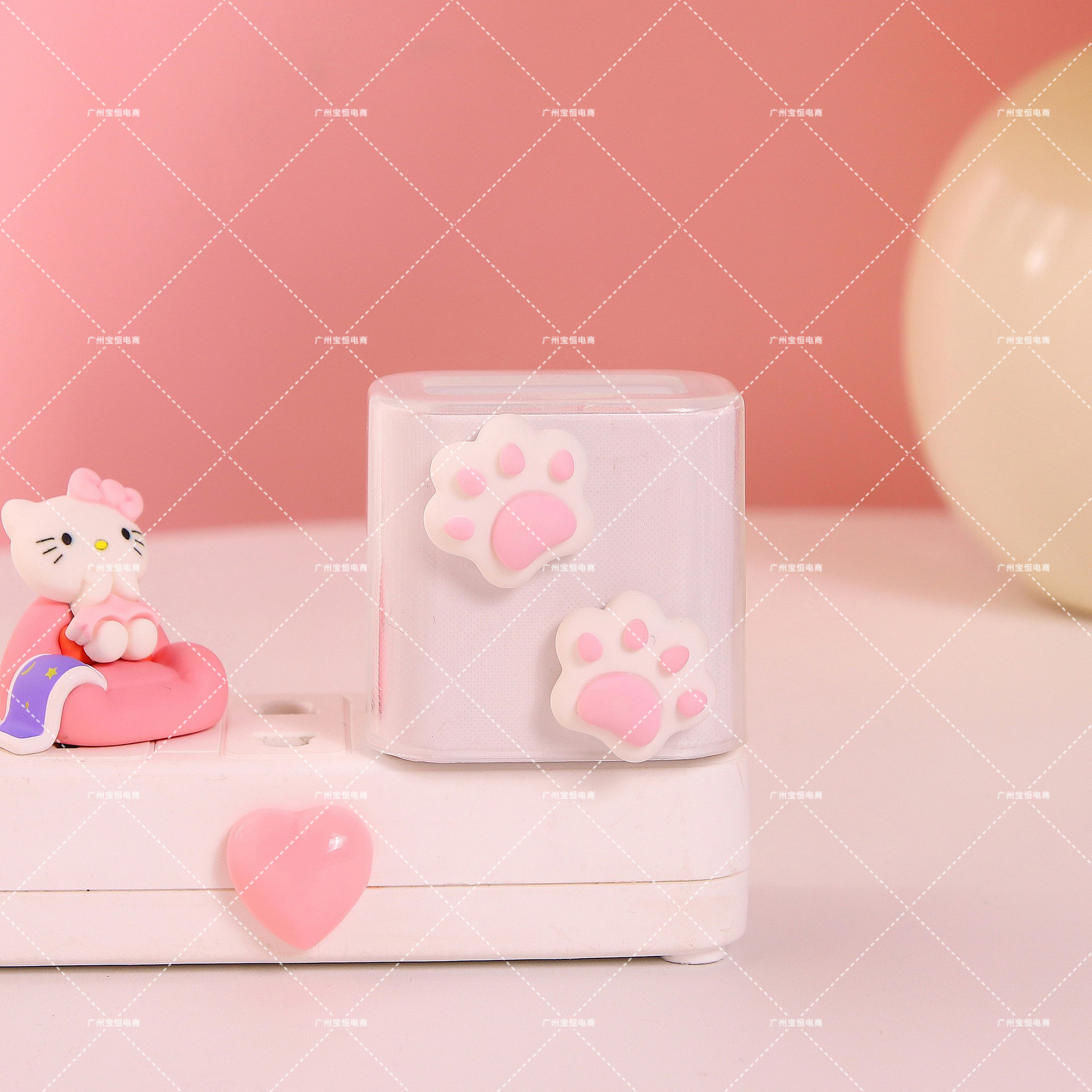 Corazón femenino para Apple cable de datos cubierta protectora ~ 20W teléfono móvil 11 cargador cabeza iphone13 Shell ipad12