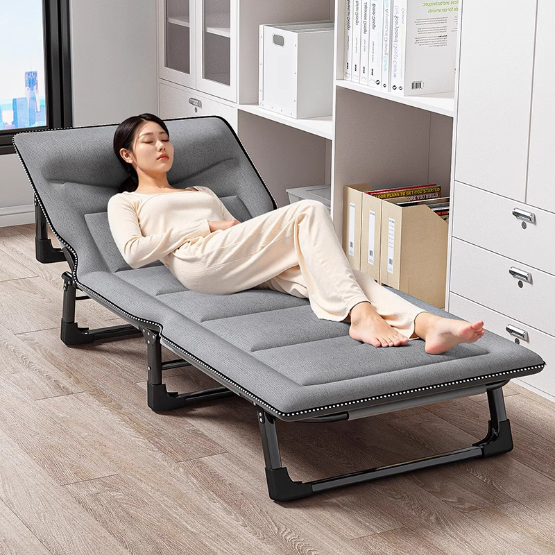 Single Folding Bed, Office Nap Essential, Sleeping Recliner Chair, Can Be Flatened, Hospital Companion Bed, Outdoor Camping Bed Single Folding Bed, Office Nap Essential, Sleeping Recliner Chair, Can Be Flatened, Hospital Companion Bed, Outdoor Camping Bed