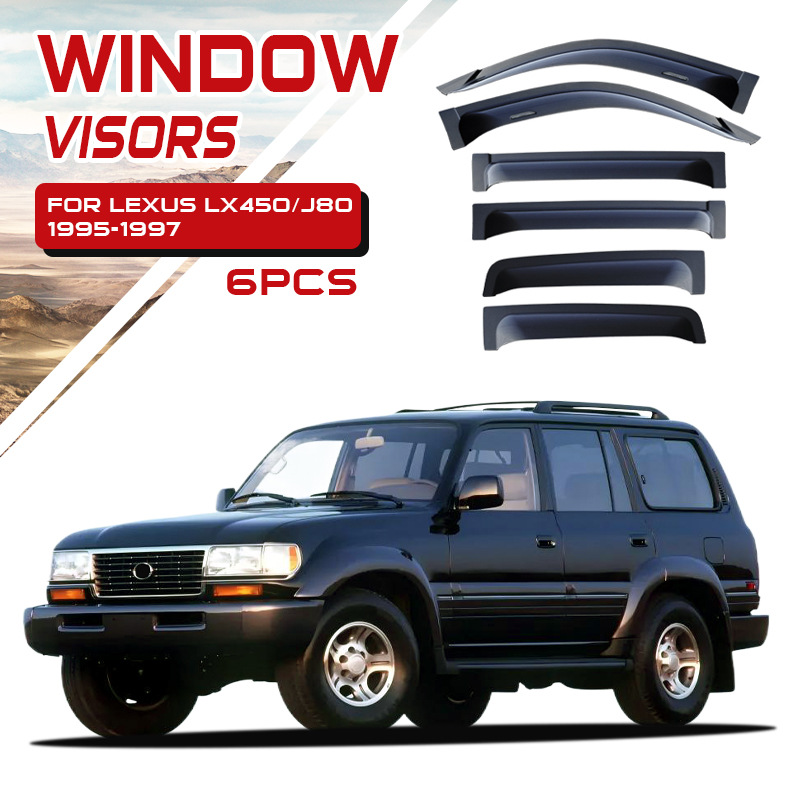 Visera para Ventana de Coche, Protector de Lluvia, Compatible con Lexus LX600 LX700 LX570 GX400 460