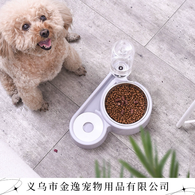 Облако-образное автоматическое продолжение воды Двойная миска для кошек, таз для собак, таз для собак, чаша для кошек 2 в 1