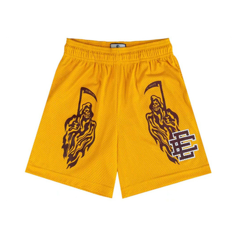 Eric Emanuel EE Pantalones cortos de malla para hombres y mujeres, pantalones de baloncesto deportivo de cuatro puntos