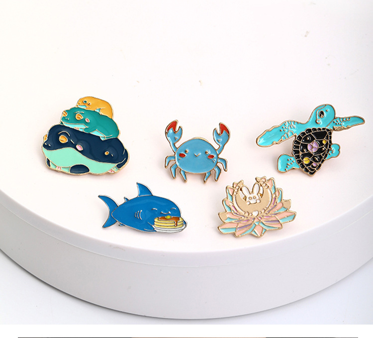 Brooches Classification Cartoon Style Pin Animal Alloy Enamel Plating Unisex Brooches