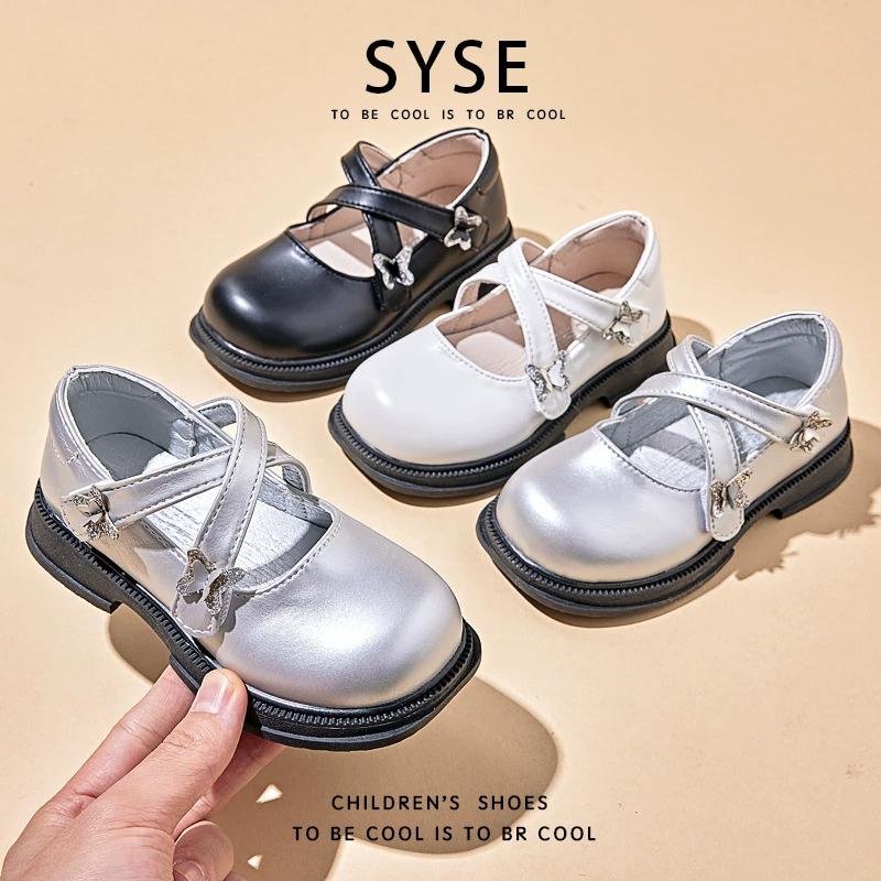 Маленькие кожаные туфли для девочек 2025 весна и осень новые маленькие девочки одиночные туфли детские мягкие подошвы Мэри Джейн мода ретро Принцесс обувь