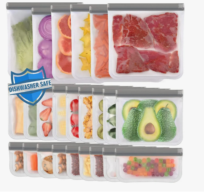 En stock al por mayor PEVA bolsa de almacenamiento de alimentos sándwich fresco-mantenimiento bolsa refrigerador snack cooler bolsa esmerilado sellado EVA