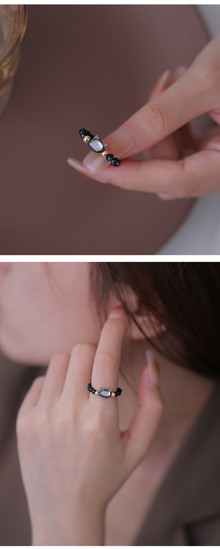 Fashion Cat Copper Handmade Rings 1 Piece