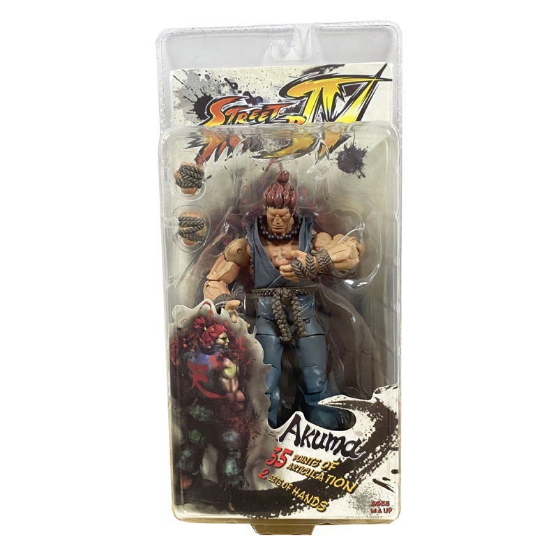 Play Shangying Street Fighter Figure Classic Edition Neca Street Overlord Hao Ghost Figure Toy Model Ornament Collection