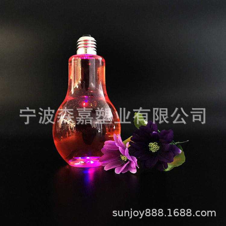 En stock Venta caliente 8] 320.400.500ml con luz luminosa LED burbuja taza moda creativa botella de bebidas