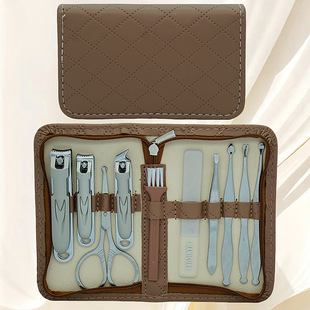 Manufacturer's Spot Wholesale Nail Clipper Set 10-Piece Manicure and Manicure Home Gift Portable Beauty Care Set