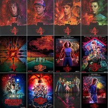 外贸跨境美剧奇怪物语人物周边海报宿舍背景墙动漫电影帆布画装饰