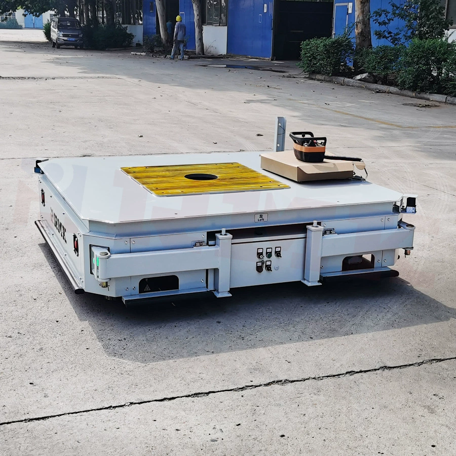 Интеллектуальный электрический плоский тележка AGV для тяжелых условий эксплуатации, оборудование для подъема и перемещения с магнитной навигацией, безрельсовый полностью автоматический плоский тележка.