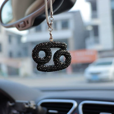 car rearview mirror pendant: Car hanging - black-diamond-giant-crab-seat