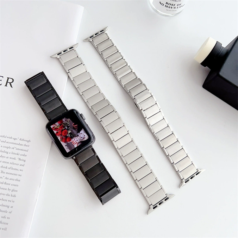 Подходит ремешок Apple Watch6 S7 Apple iWatch7/8/2/3/4/5 butterfly пряжка нержавеющая сталь магнитное всасывание