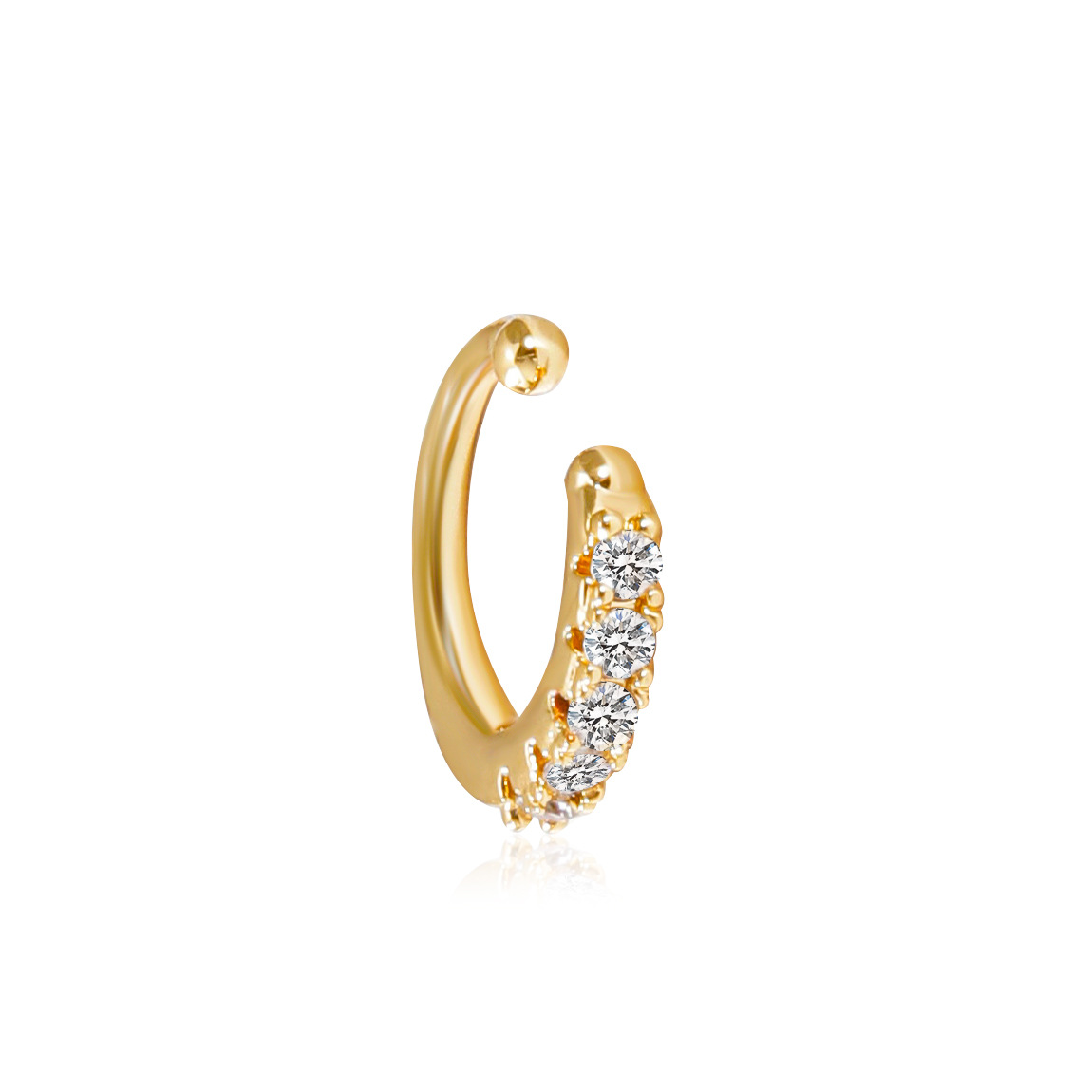 Plating Design Wholesale Jewelry Retro Geometric Copper Artificial Gemstones Plating Earrings