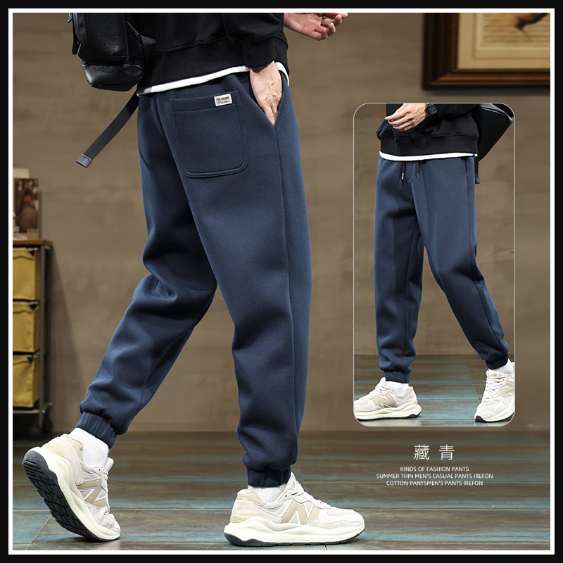 2026 Spring New Casual Pants for Men, Loose Fit, Large Size, Trendy Men's Elastic Jogger Sweatpants