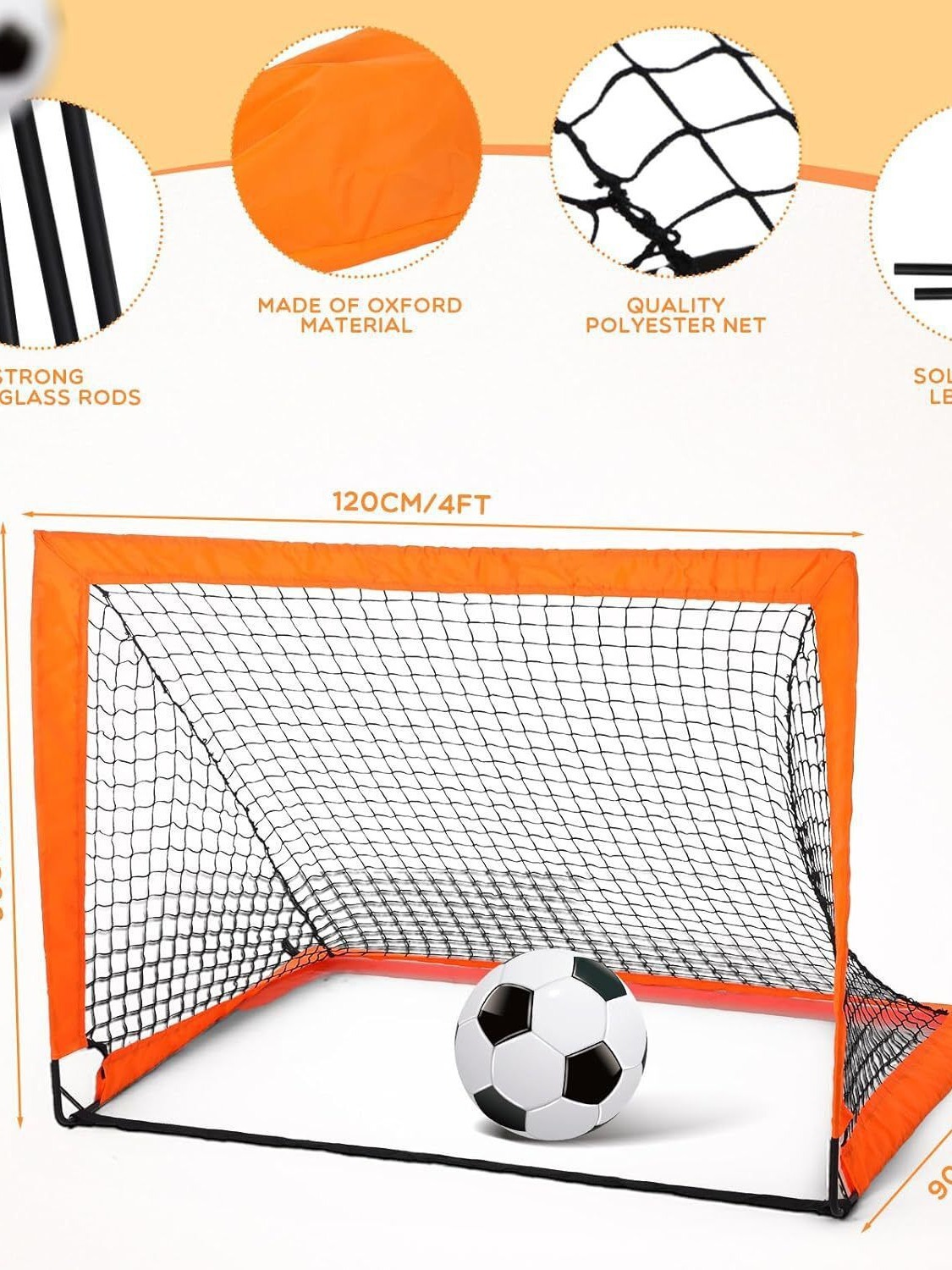 Porta de fútbol para niños, red de entrenamiento de fútbol, marco de juego de fútbol plegable móvil, puerta de comercio exterior transfronterizo